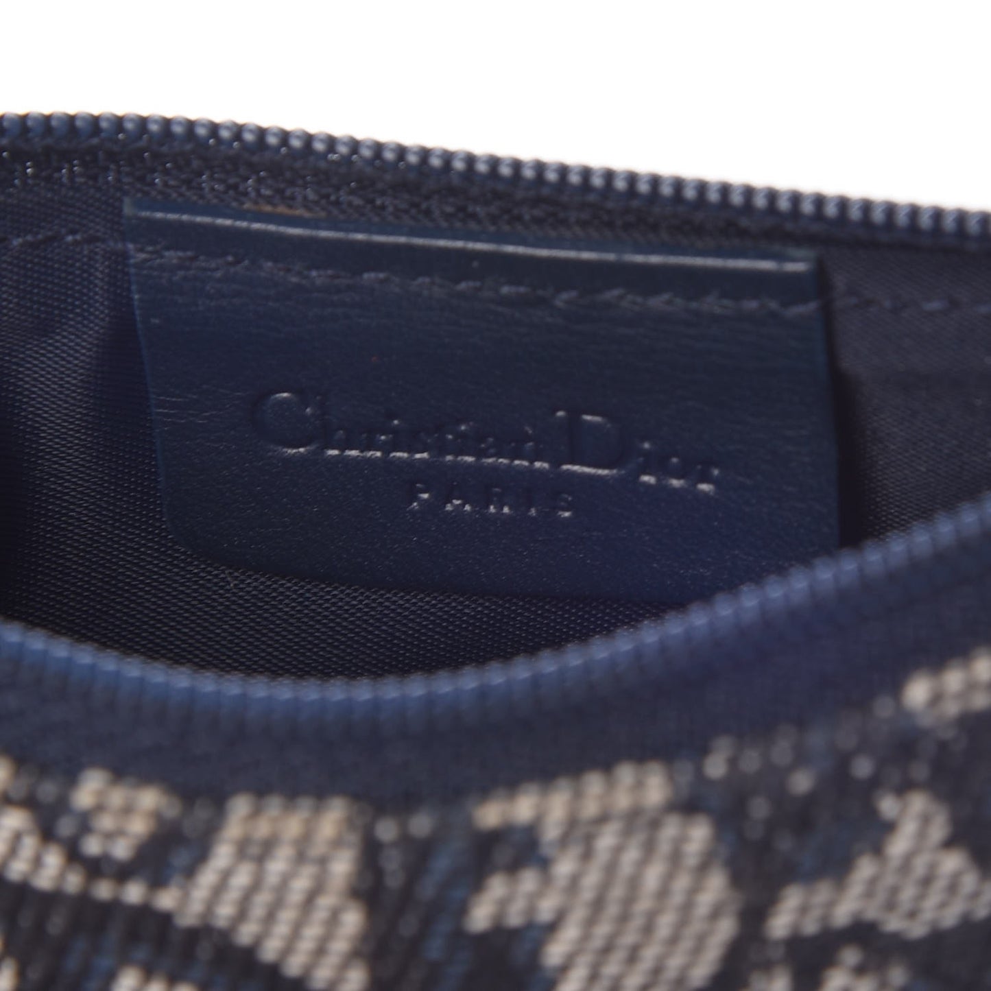 Monogram Saddle Pouch Navy Blue