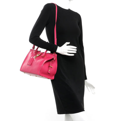Saint Laurent Calfskin Small Classic Y Cabas Fuchsia 2 of 7