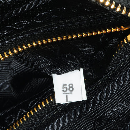 Prada Vitello Daino Pochette Bag Black 7 of 9