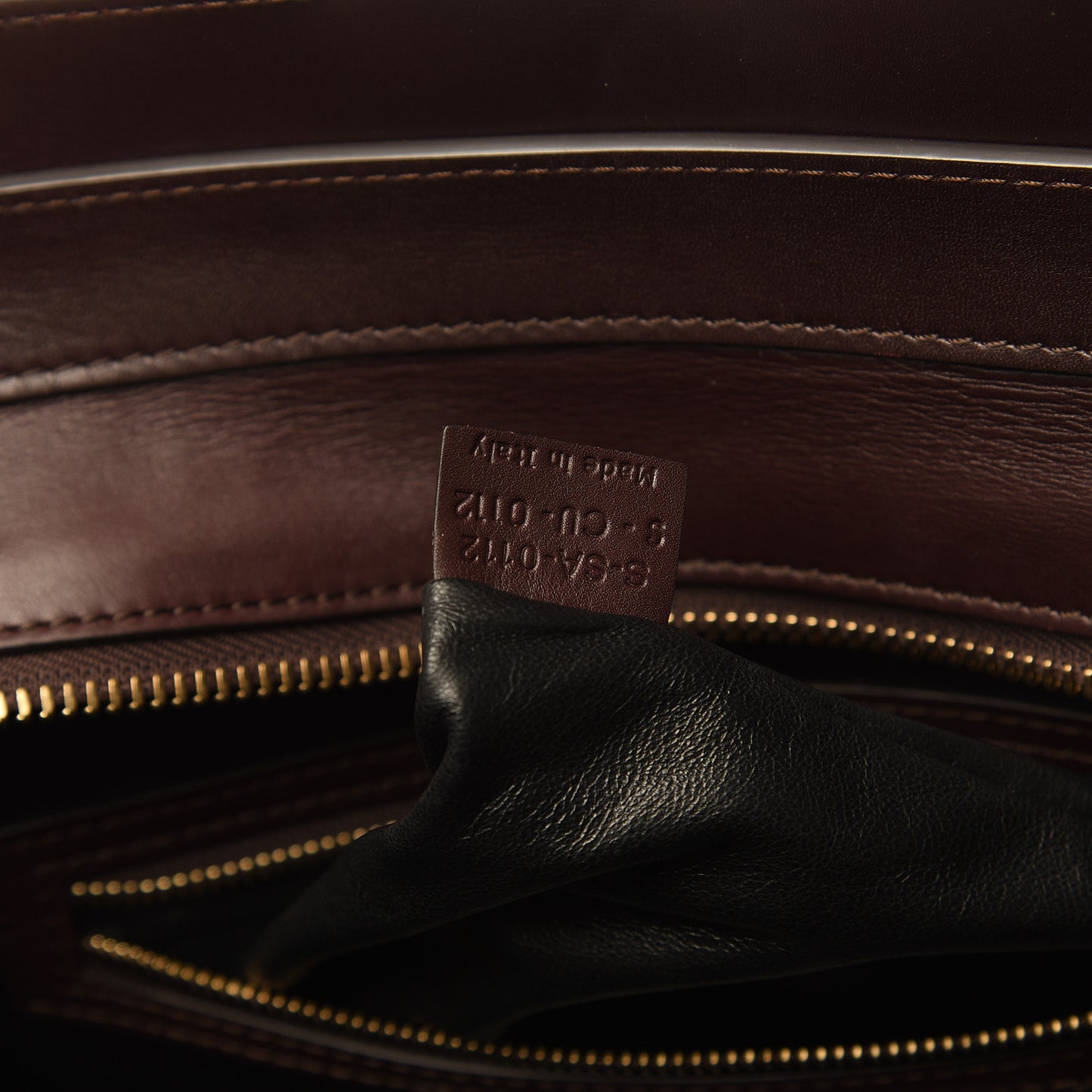 Satin Calfskin Suede Mini Tri-Color Luggage Burgundy