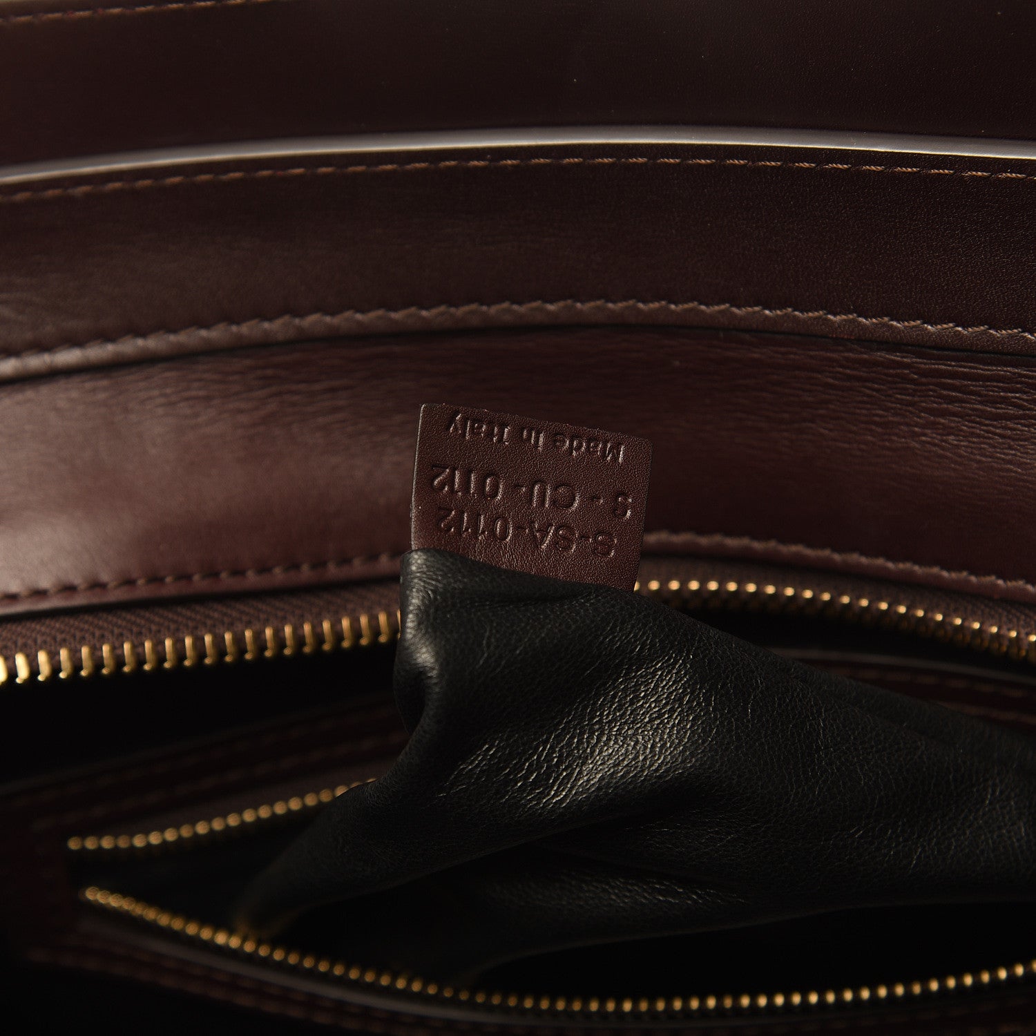 Celine Satin Calfskin Suede Mini Tri-Color Luggage Burgundy 7 of 13