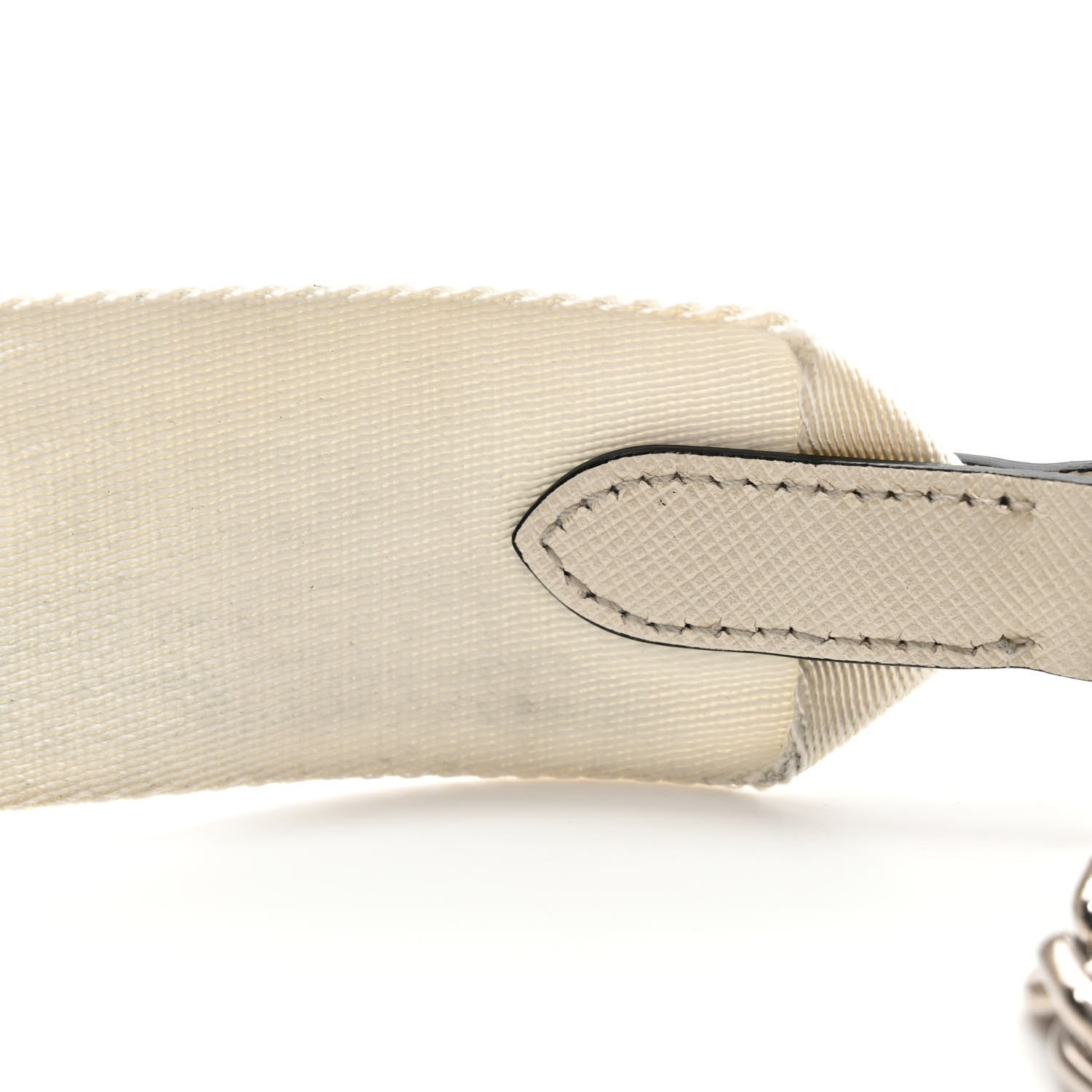 Prada Saffiano Lux Phone Crossbody Pouch White 12 of 13