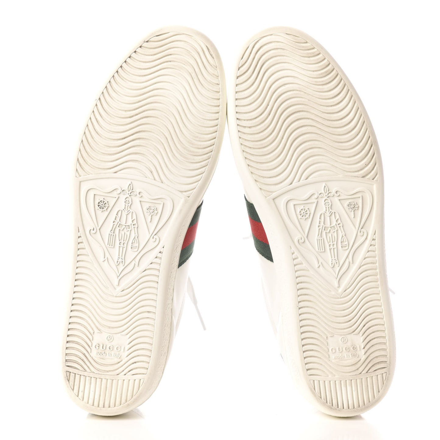 Calfskin Ayers Bee Embroidered Womens Ace Sneakers 39 White Green