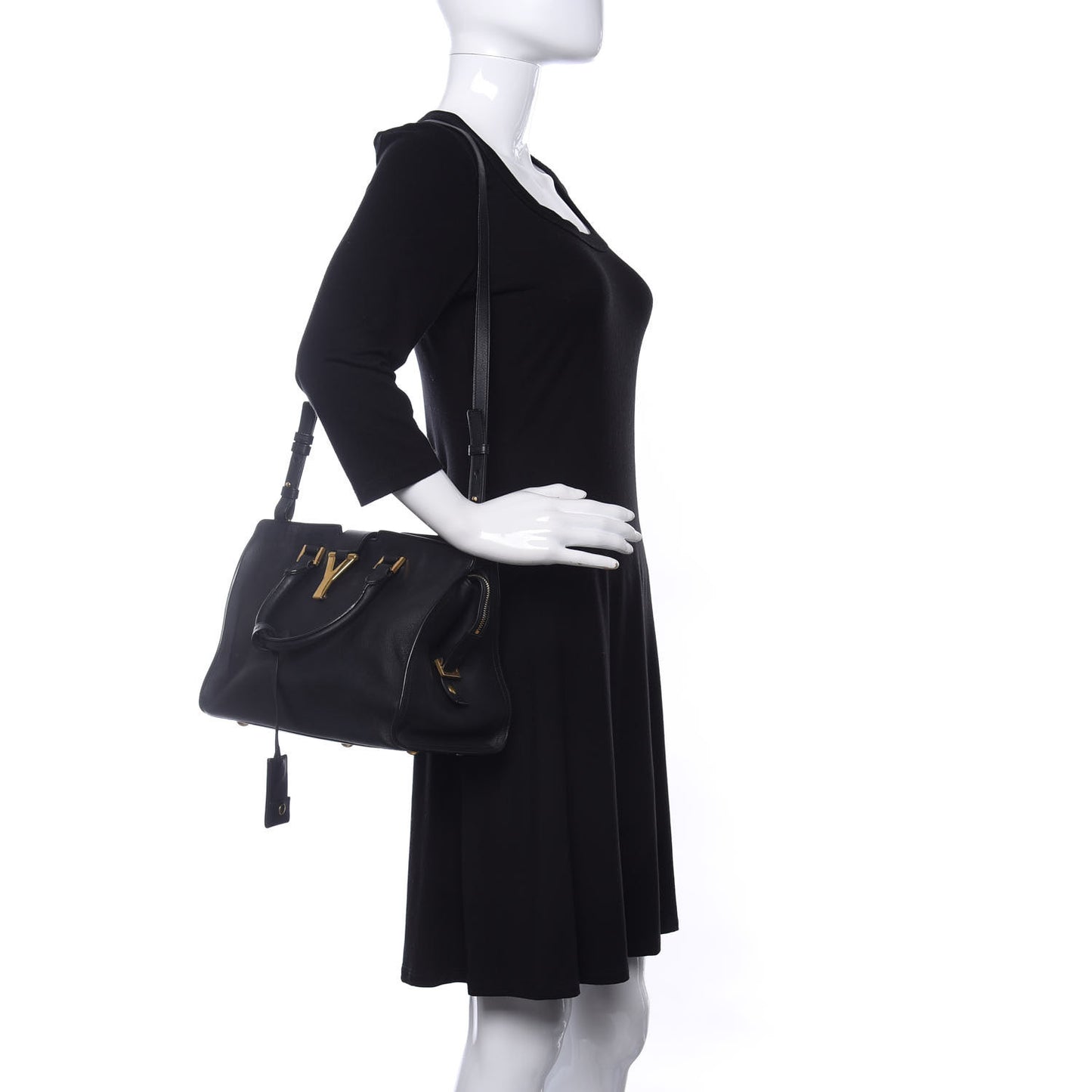 Calfskin Small Classic Y Cabas Black