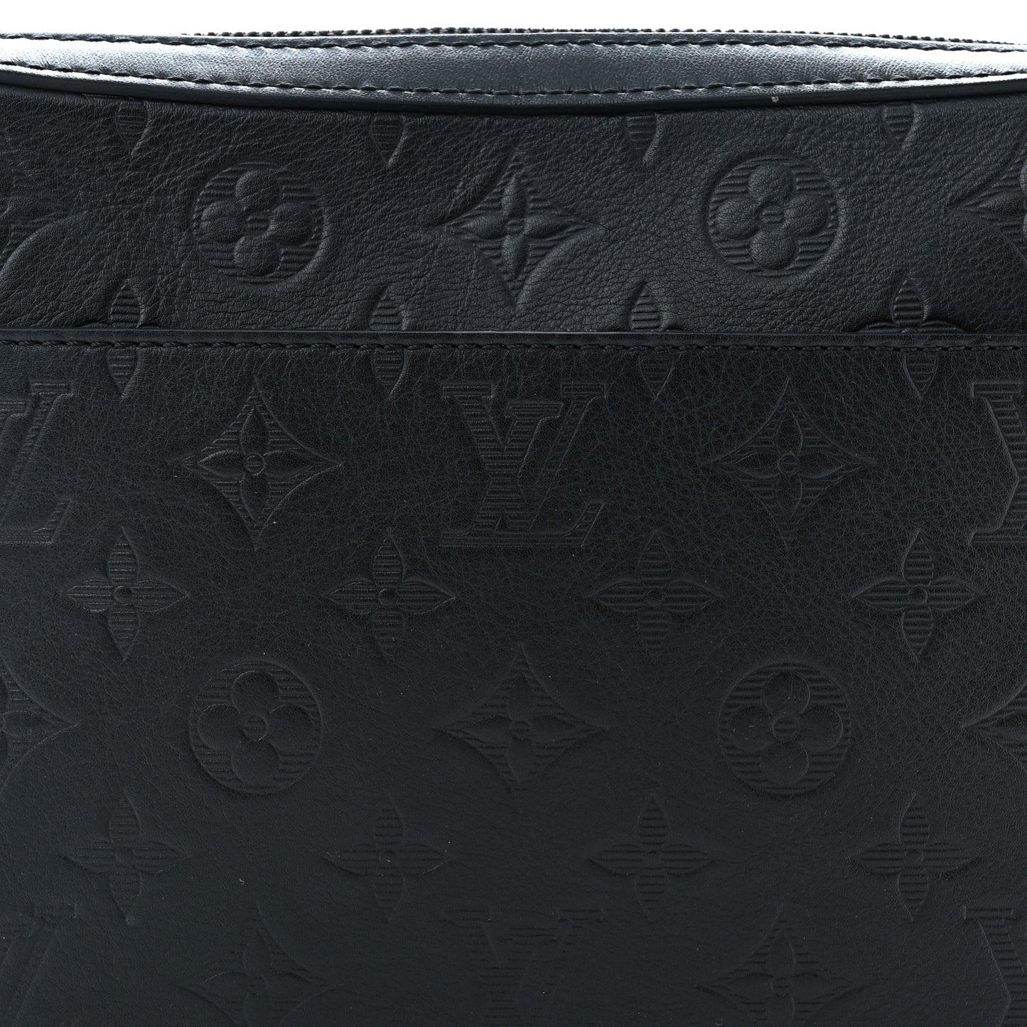 Calfskin Monogram Shadow Duo Messenger Black