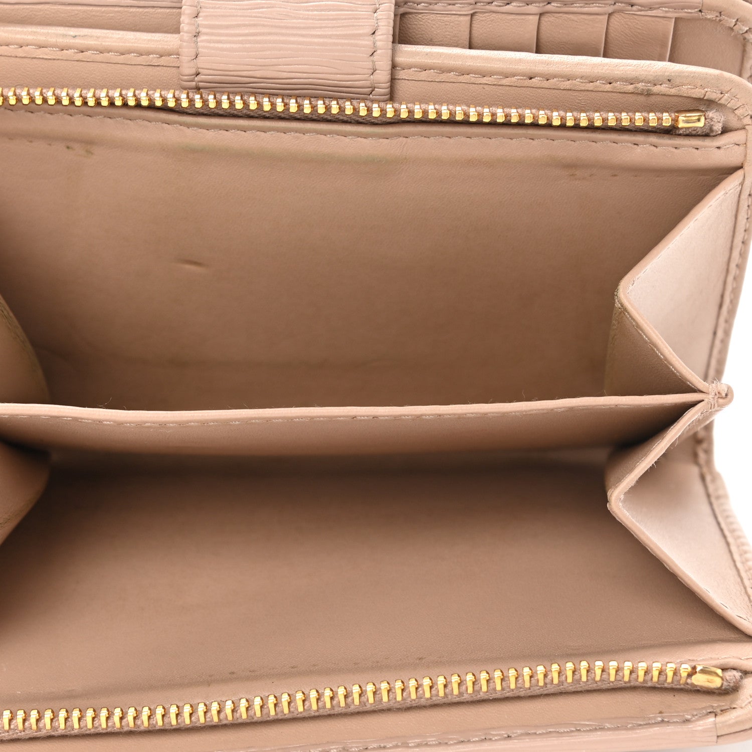 Prada Vitello Move Metal Zip Around Wallet Cammeo 6 of 10