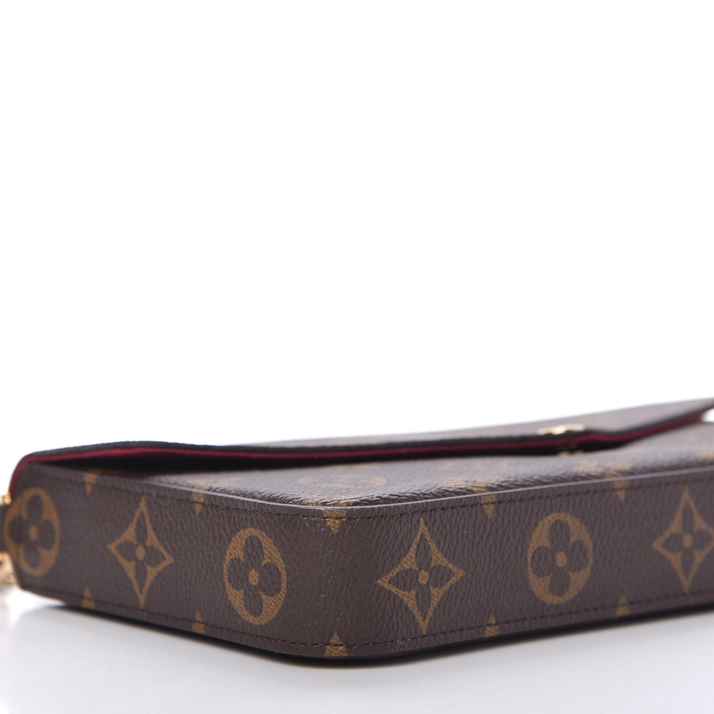 Monogram Pochette Felicie Chain Wallet Fuchsia