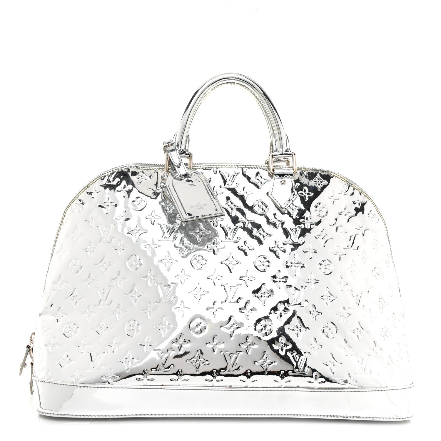 Louis Vuitton Monogram Miroir Alma GM XL Silver 1 of 12