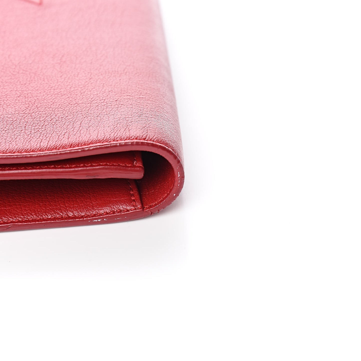 Calfskin Monogram Large Belle De Jour Clutch Red