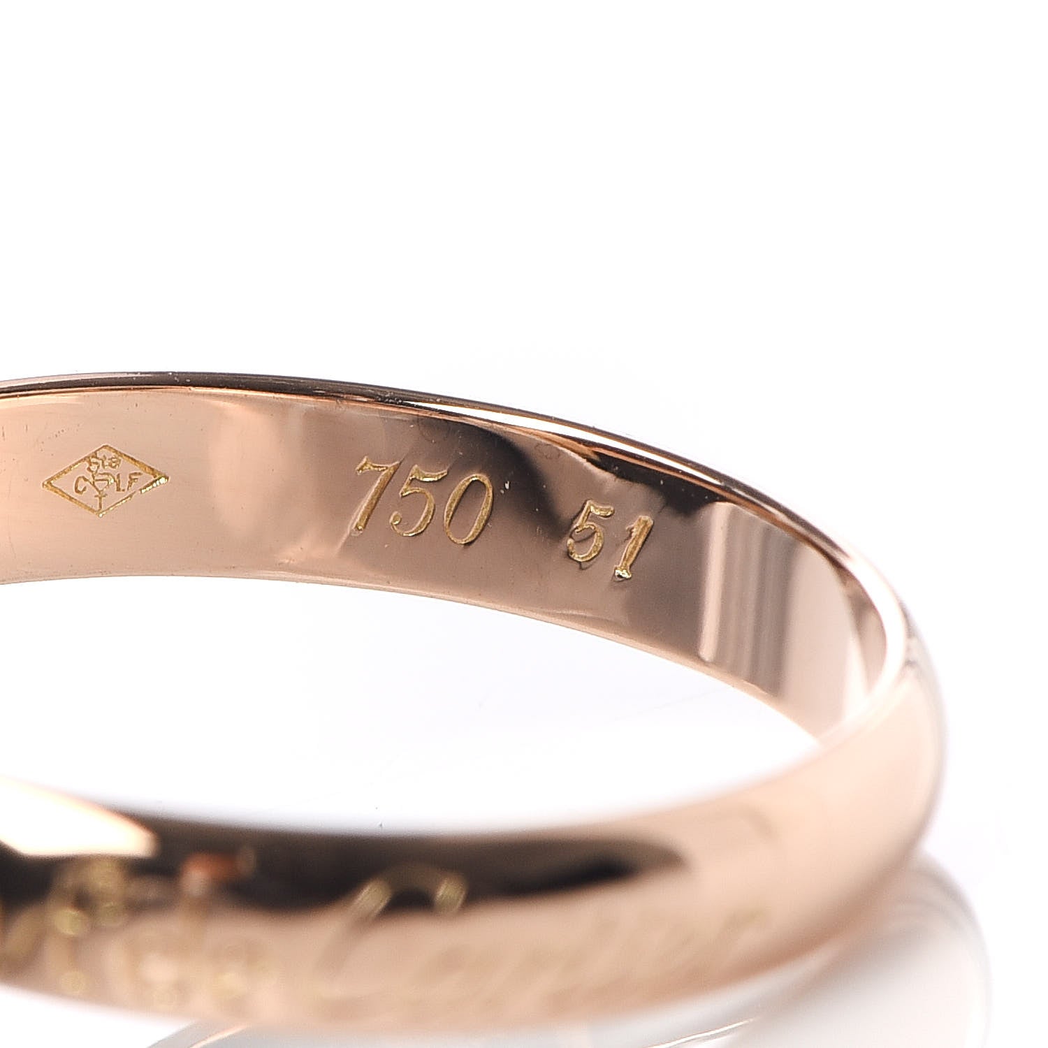 Cartier 18K Pink Yellow White Gold Classic Les Must De Trinity Ring 51 5.75 4 of 5