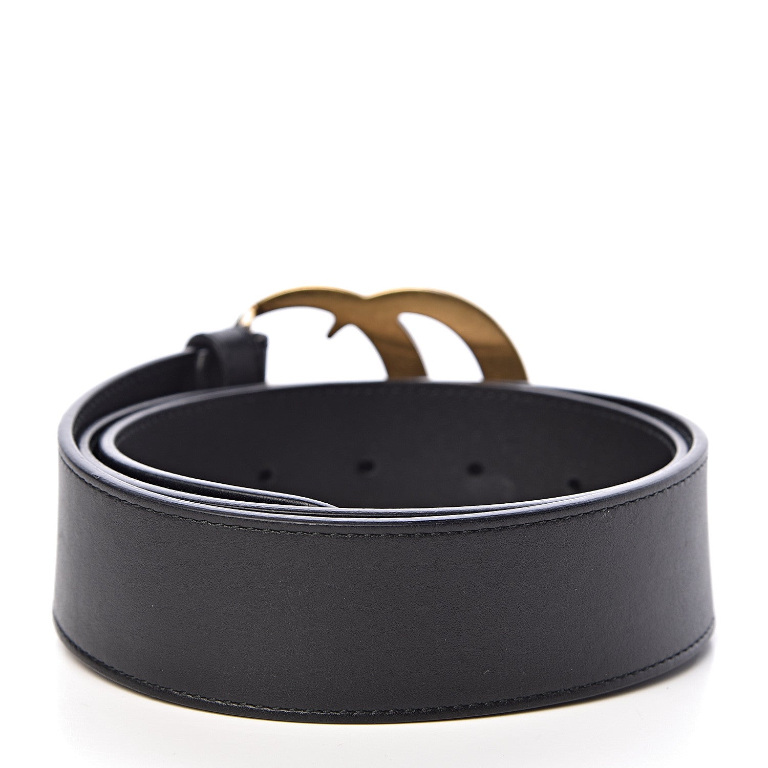 Gucci Calfskin Double G 40mm Belt 80 32 Black 3 of 7