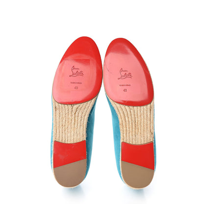 Christian Louboutin Suede Spanish Cheetah Flat Espadrilles 40 Riviera 5 of 7