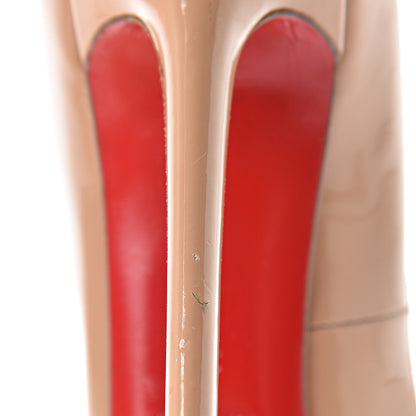 Christian Louboutin Patent Pigalle 120 Pumps 39 Nude 18 of 19