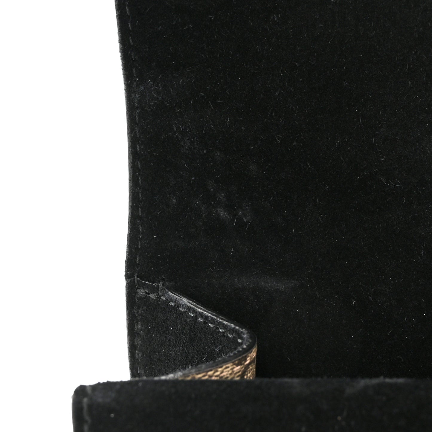 GG Supreme Monogram Suede Crystal Small Dionysus Shoulder Bag Beige Ebony Black