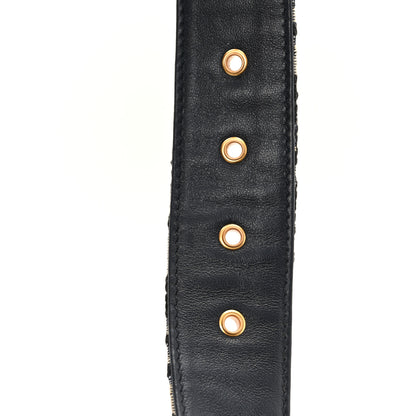 Christian Dior Oblique 30 Montaigne 35mm Belt 90 36 Blue 5 of 5