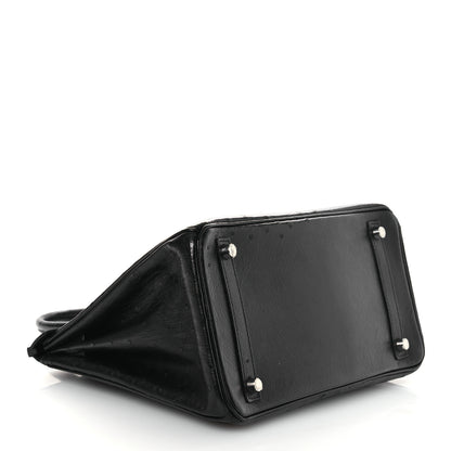 Hermes Ostrich Birkin 30 Black 4 of 12