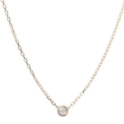 Cartier 18K Yellow Gold Diamond SM D'Amour Pendant Necklace 1 of 4