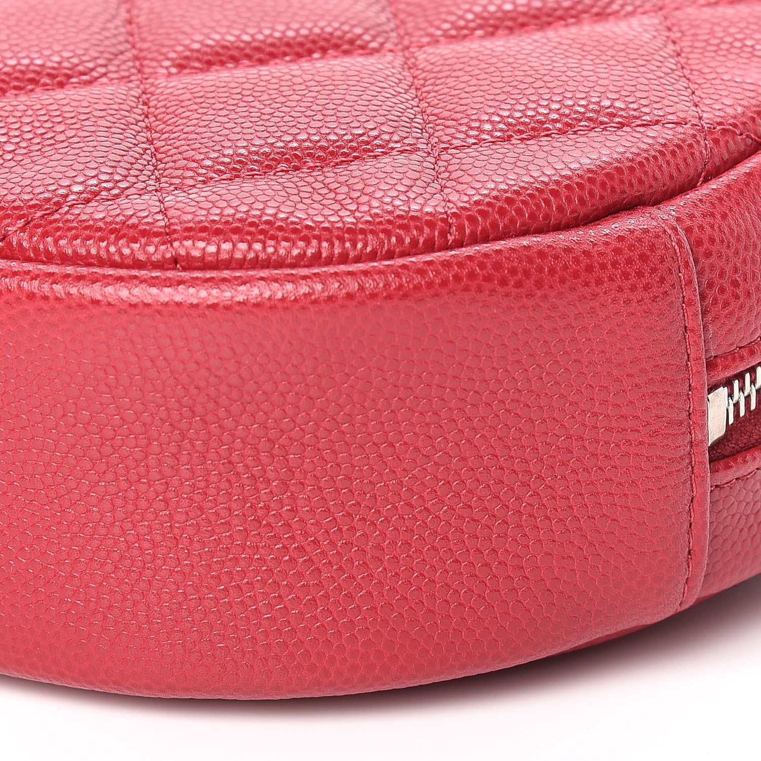 Chanel Shiny Caviar Quilted Round Clutch With Chain Pink 7 of 11