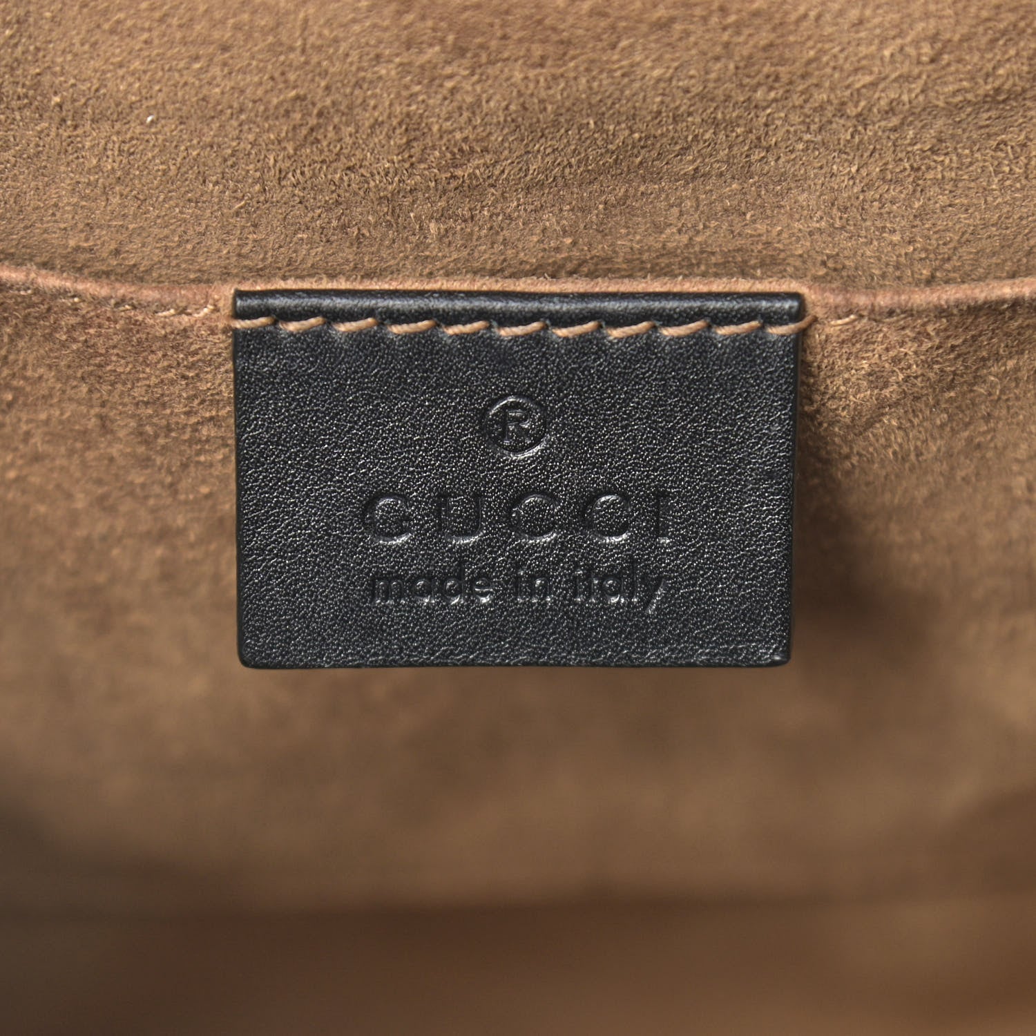 Gucci GG Supreme Monogram Calfskin Padlock Backpack Beige Cuir Black 6 of 14