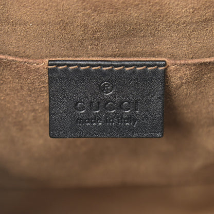 Gucci GG Supreme Monogram Calfskin Padlock Backpack Beige Cuir Black 6 of 14