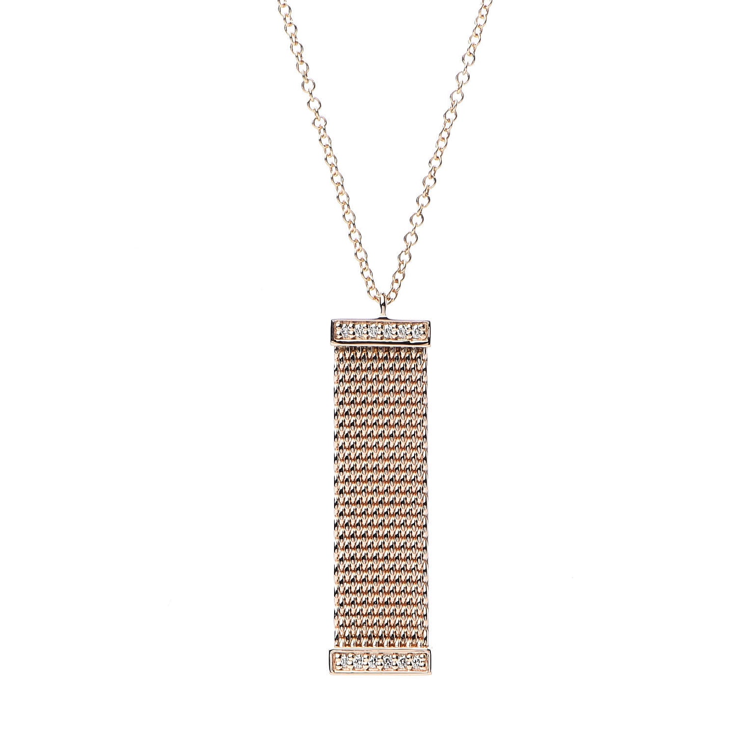 18K Rose Gold Diamond Somerset Pendant Necklace