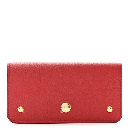 Burberry Marais Calfskin Rowe Continental Wallet Dark Carmine 1 of 16