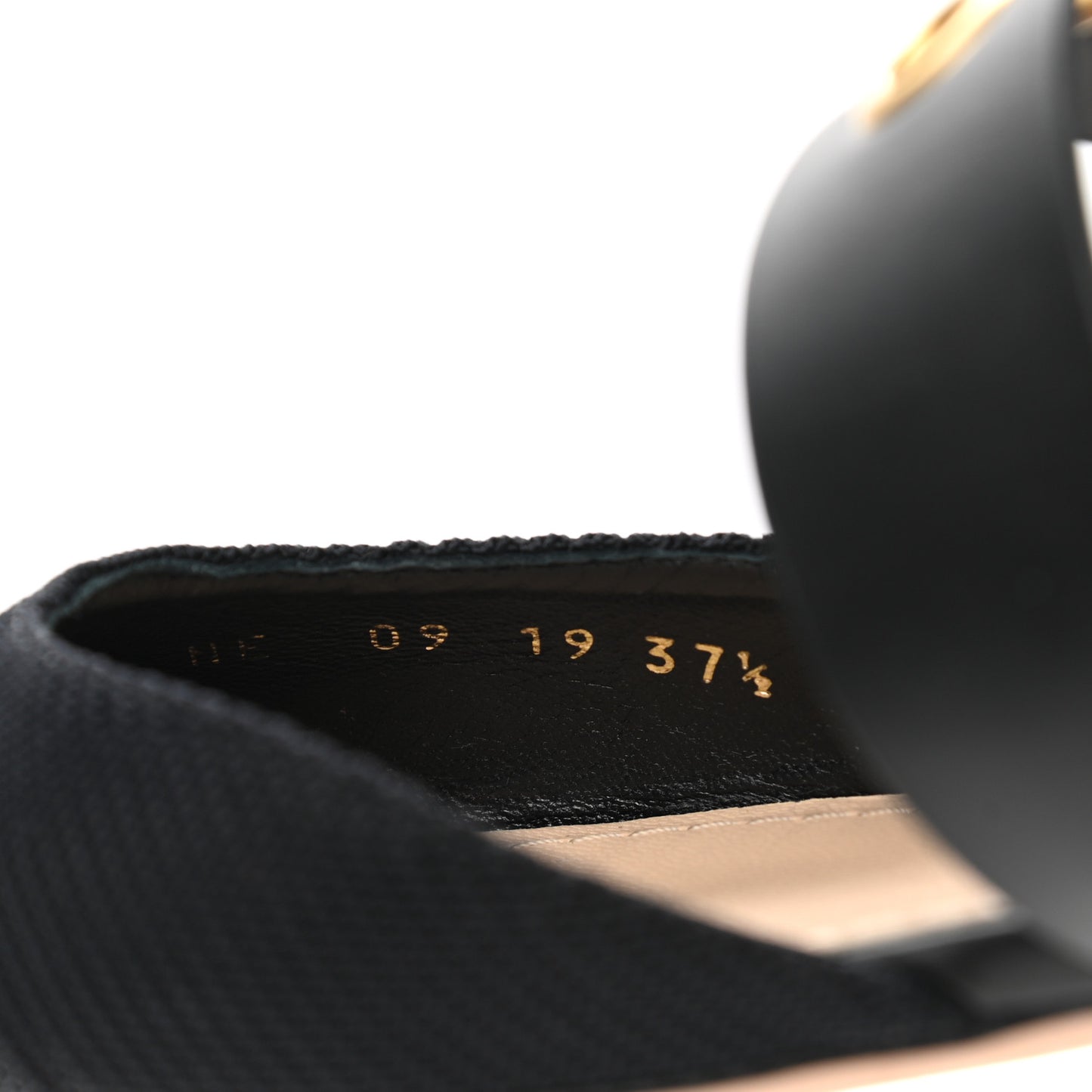 Technical Fabric D-Dior Ballerina Flat Mule 37.5 Black