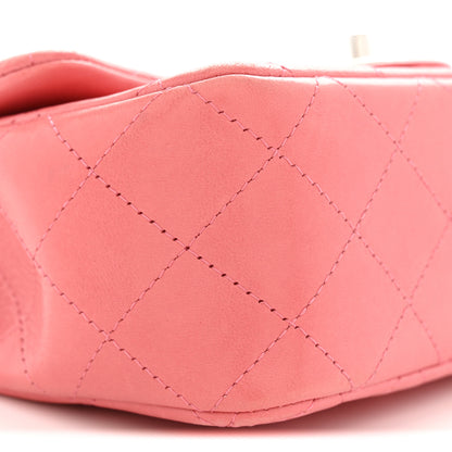 Chanel Lambskin Quilted Mini Rectangular Flap Pink 9 of 10