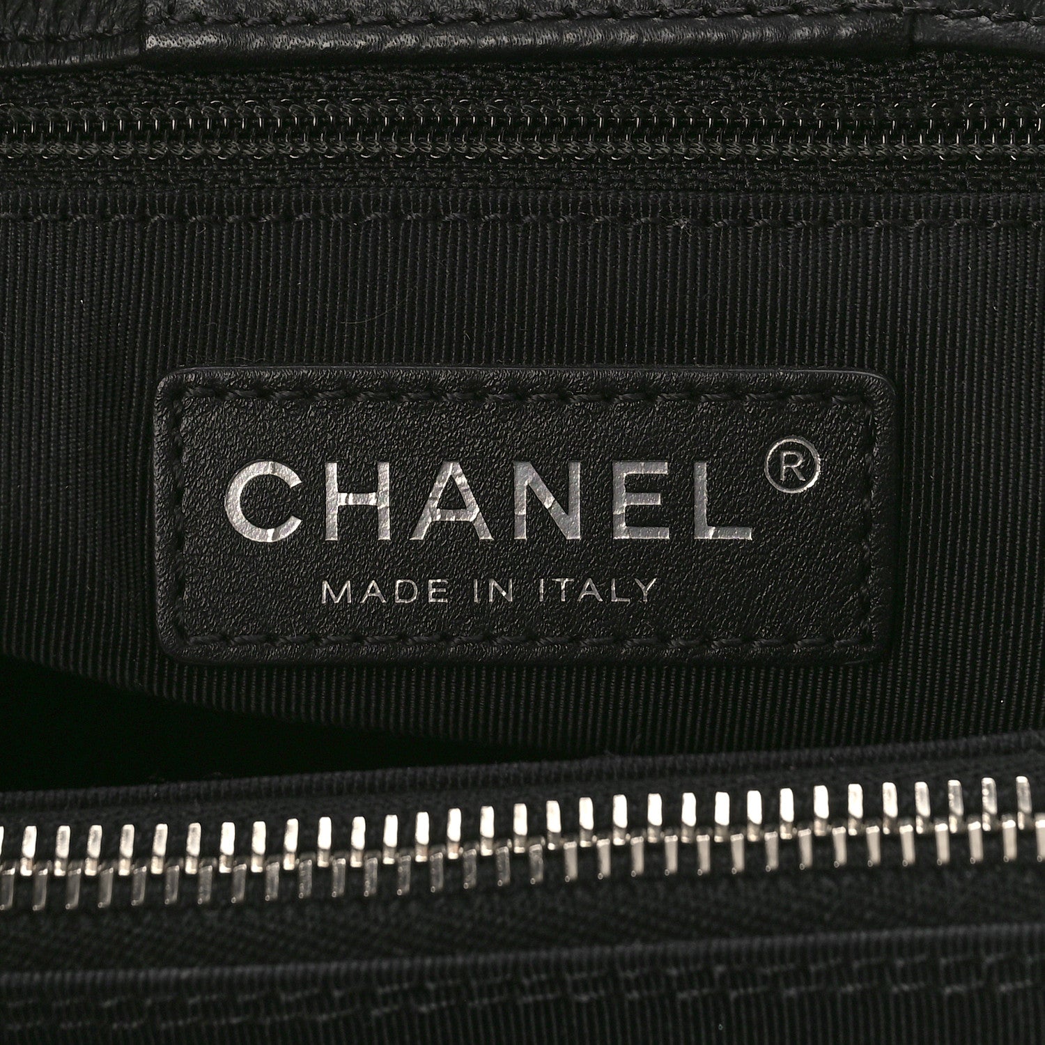 Chanel Calfskin Small Cerf Executive Shopper Tote Black 7 of 10
