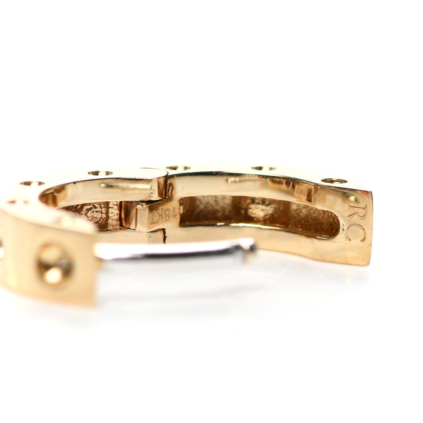 18K Yellow Gold Pois Moi Symphony Huggie Hoop Earrings