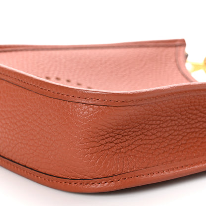 Hermes Taurillon Clemence Amazone Maxi Quadrille Evelyne TPM Cuivre Chai Nata Bleu Brume 10 of 10