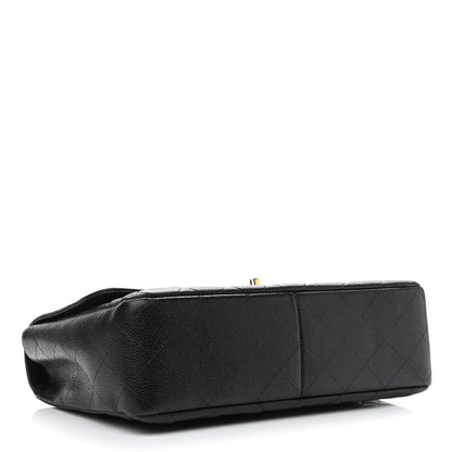 Chanel Caviar Quilted Jumbo Single Flap Black 4 of 12