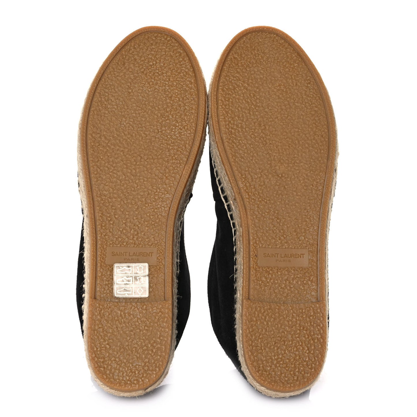 Suede Monogram Espadrilles 37.5 Black