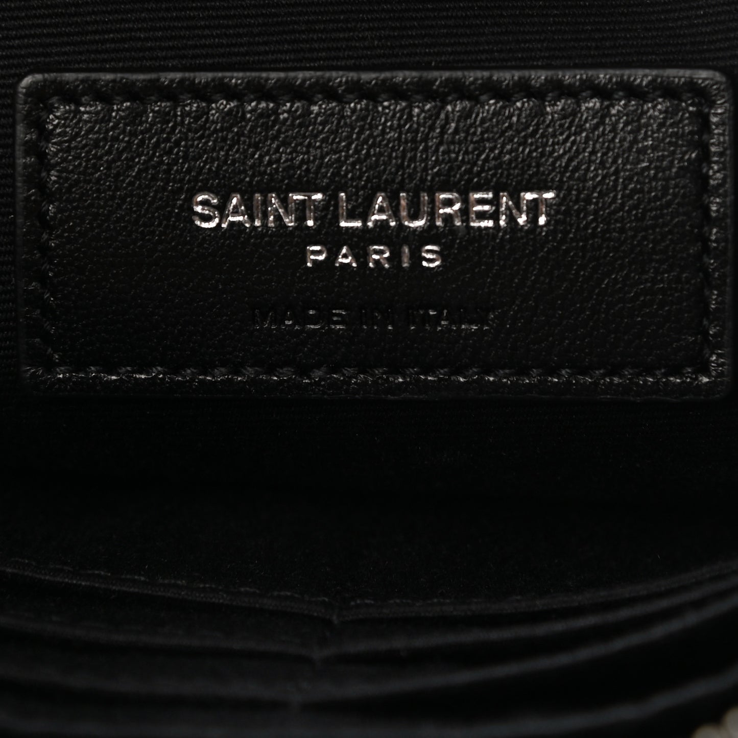 Calfskin Crocodile Embossed Monogram Zip Pouch Black