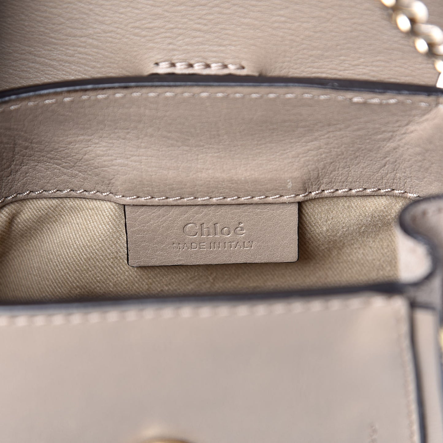 Suede Calfskin Mini Faye Backpack Motty Grey