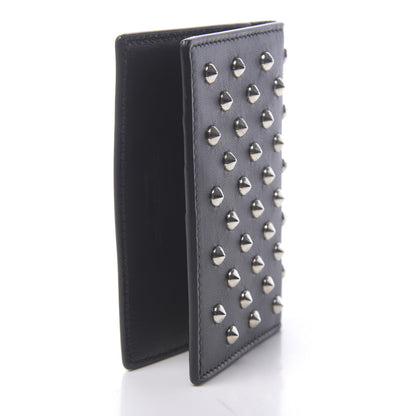Alexander McQueen Calfskin Studded Skull Card Holder Black 3 of 6