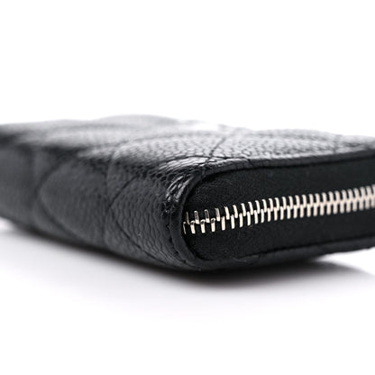 Chanel Caviar Quilted Zip Coin Purse Black 9 of 10