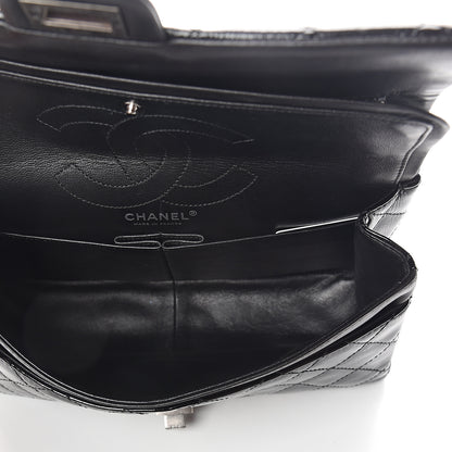 Chanel Distressed Patent Quilted 2.55 Reissue 226 Flap Black 4 of 8