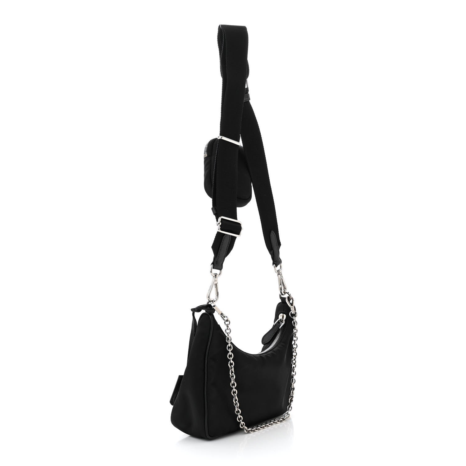 Prada Re-Nylon Saffiano Re-Edition 2005 Shoulder Bag Black 3 of 13