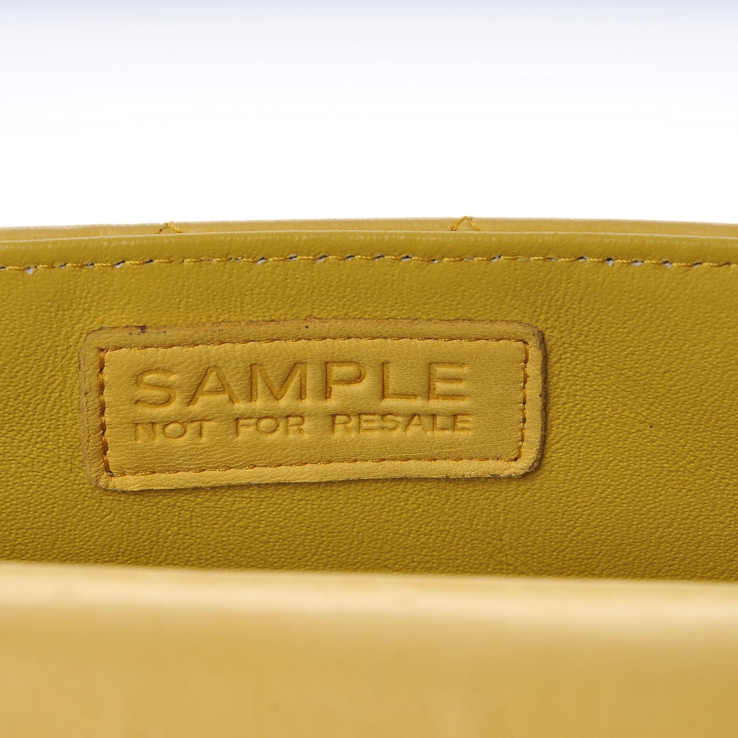 Lambskin Quilted Tri-Color Mini Rectangular Flap Orange Yellow Pink