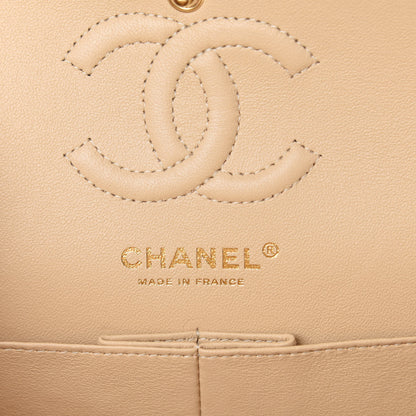 Chanel Caviar Quilted Small Double Flap Beige 8 of 10