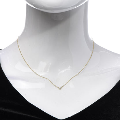 Tiffany 18K Yellow Gold Diamond .14ct Elsa Peretti Diamonds by the Yard Pendant Necklace 2 of 6