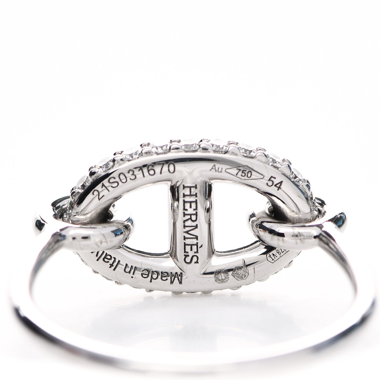 18K White Gold Diamond New Farandole Ring 54 6.75