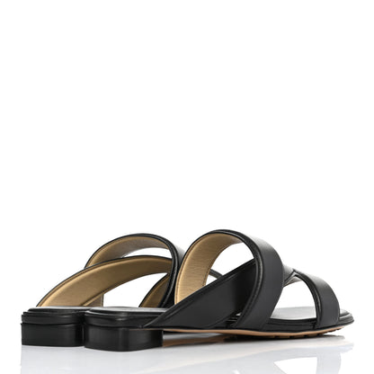 Bottega Veneta Nappa The Band Flat Sandals 39 Black 3 of 4