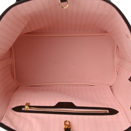 Louis Vuitton Damier Ebene Neo Neverfull MM Rose Ballerine 5 of 12