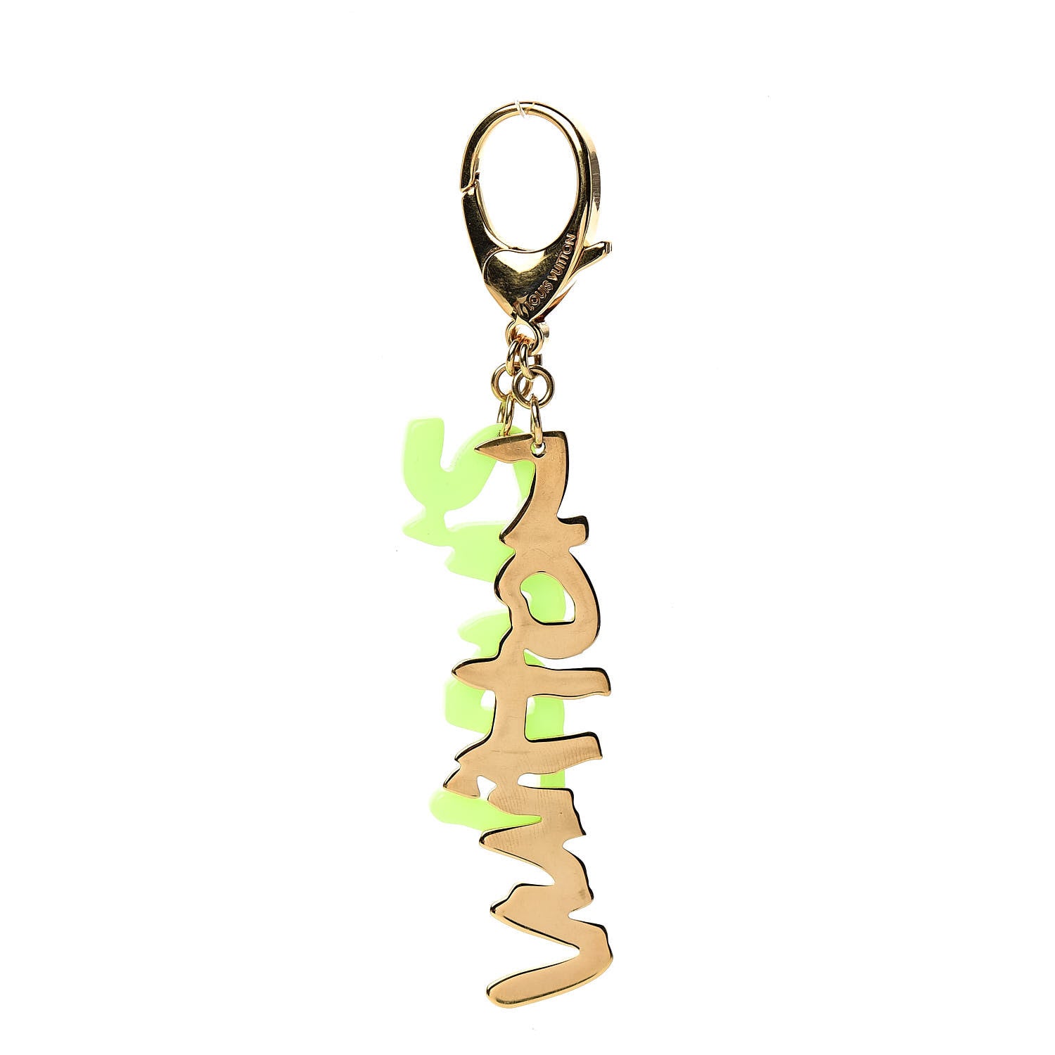 Louis Vuitton Graffiti Bag Charm Green 1 of 3