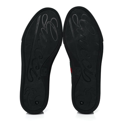 Gucci Canvas Web Monogram Mens High Top Sneakers 10 Black 5 of 6