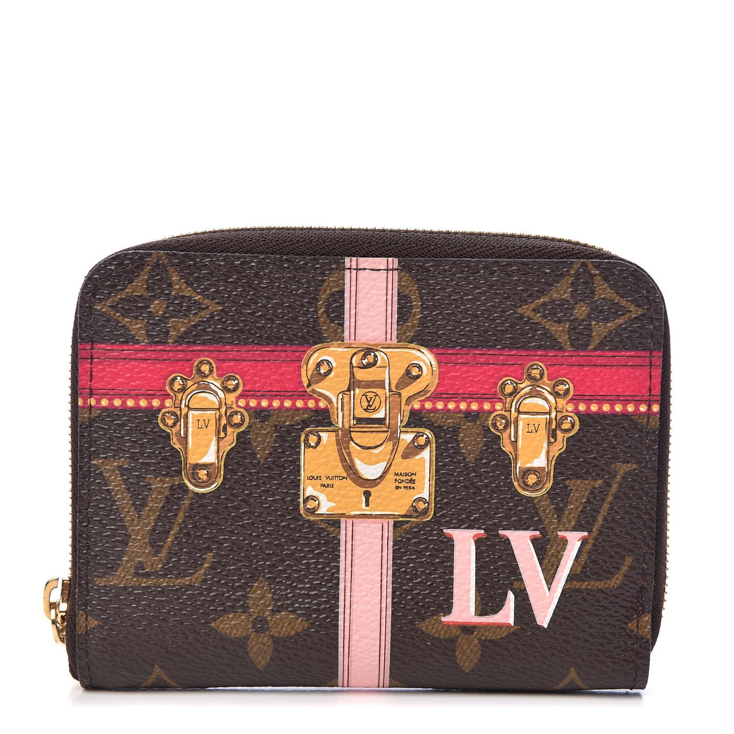 Louis Vuitton Monogram Summer Trunks Zippy Coin Purse 1 of 7