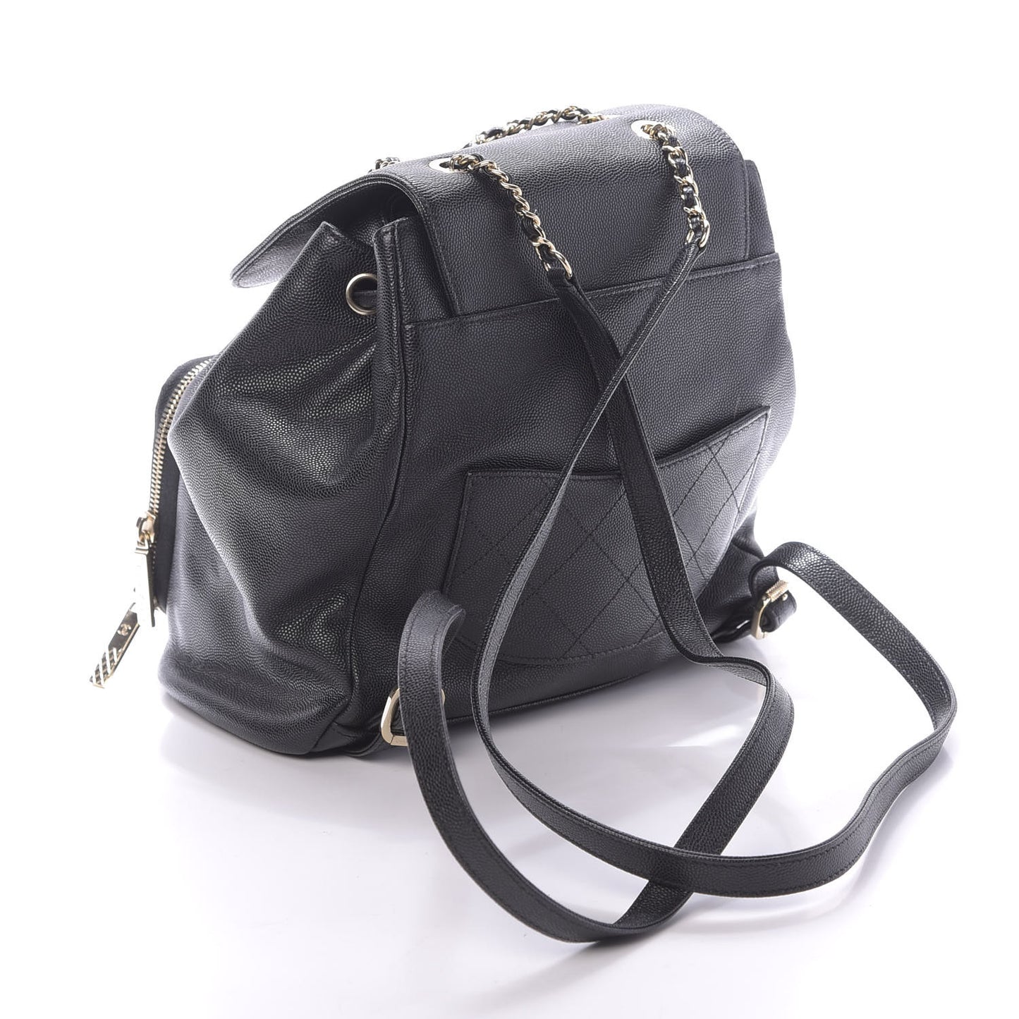 Caviar Quilted Business Affinity Backpack Black