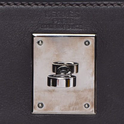 Hermes Toile Swift Kelly 32 Chocolate 24 of 35